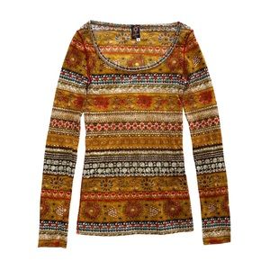 Jean Paul Gaultier Long Sleeve Mesh Top